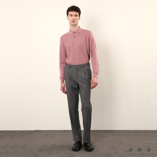 세정 인디안 중년 남성 분또 프린트 원턱 팬츠_MITDL4F81014GL