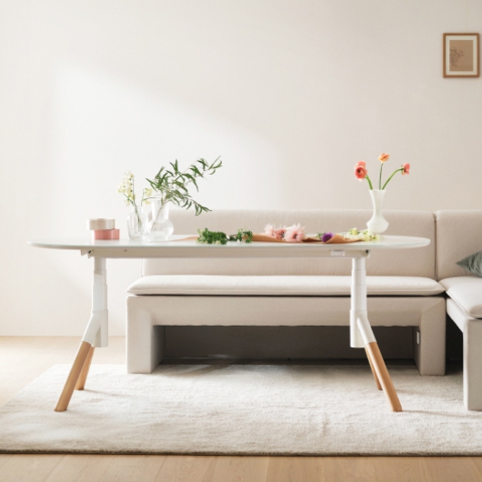 일룸 LPM 업모션 테이블 타원 식탁 1800 (의자별도)_이미지