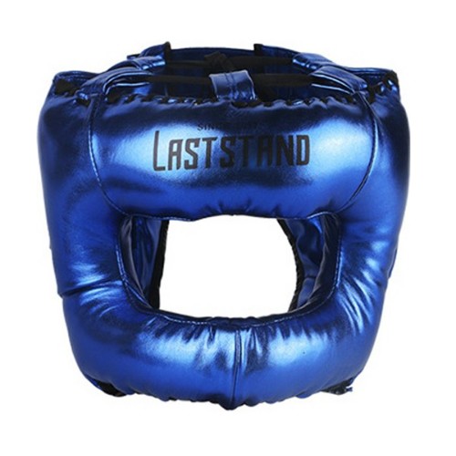 서하의집 격투기용 메탈릭 헤드기어 (블루)_이미지