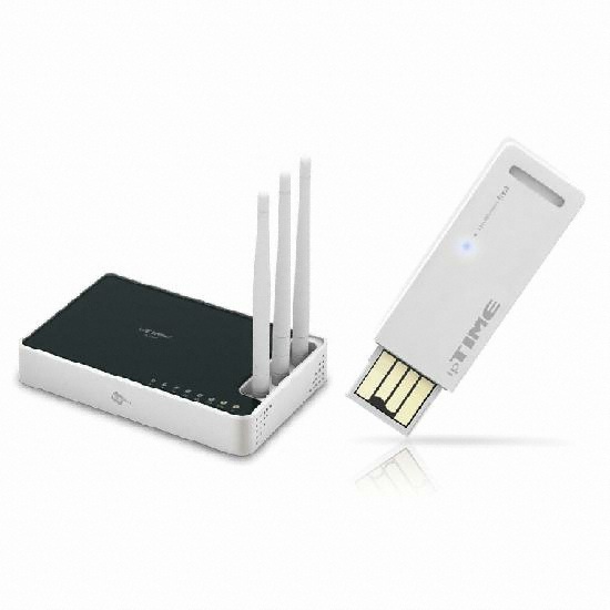 EFM ipTIME N704 공유기 패키지 (+ N100UM USB 2.0 무선랜카드)_이미지