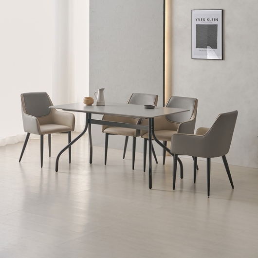 라로퍼니처 프린스 포세린 통세라믹 식탁 1400 (의자4개)