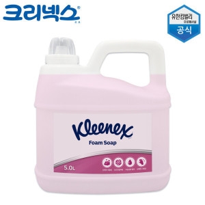 크리넥스 폼 솝 로즈라일락향 핸드워시 5L