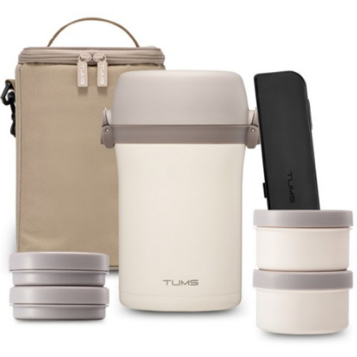 텀스 대용량 일체형 보온도시락_이미지