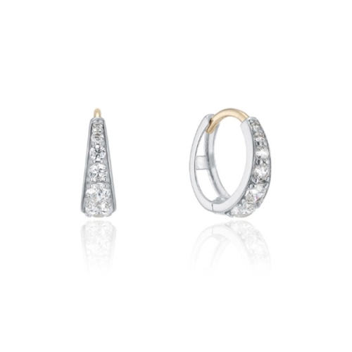 로이드 GB 크레센도 테니스 10K GOLD 원터치 링 귀걸이 LOTP2008T_이미지