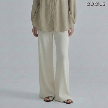 Ab.plus 소프트 니트 밴딩 팬츠 LSA5MP47A_이미지