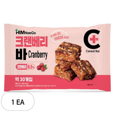 힘내고 크랜베리바 300g