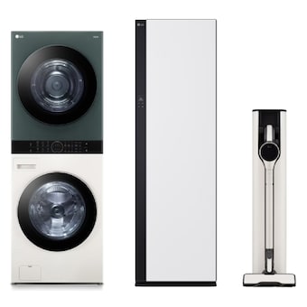 LG전자 트롬 오브제컬렉션 워시타워 W20EGZ + 스타일러 SC5MSR82H + 청소기 AX920BWE