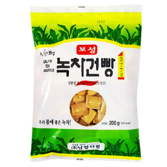 보성 녹차건빵 200g 천연 녹차 첨가 건빵 과자_이미지