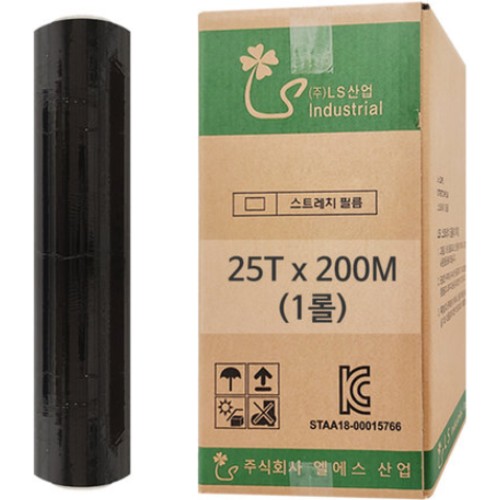 스트레치 필름 흑색 25mic 500mm x 200m