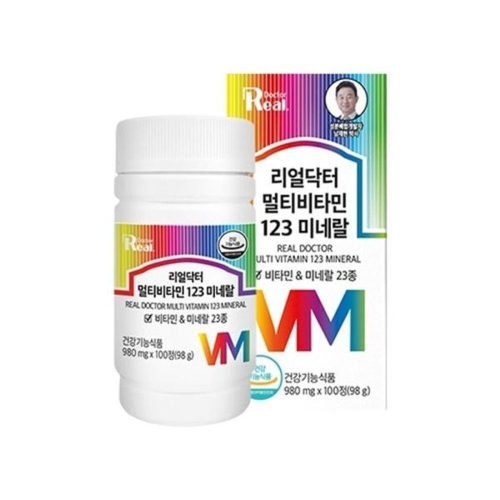 리얼닥터 멀티비타민 123 미네랄 980mg 100정 (4개)_이미지