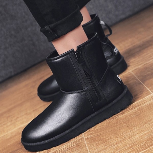 UGG 미들부츠 털부츠 방한화 방한부츠 옆지퍼 ZG4004 사이즈:260mm 가죽