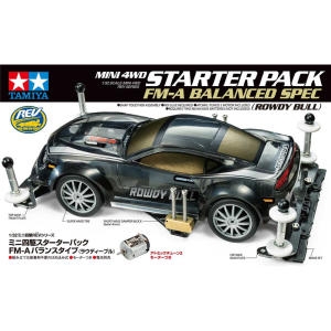 타미야 타미야 미니카 스타터팩 FM-A 밸런스타입 라우디볼 M4 StPack FM-A Bal Rowdy Bull_이미지