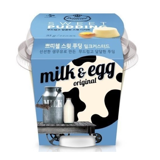 CJ제일제당 쁘띠첼 스윗푸딩 밀크커스터드 95g (11개)_이미지