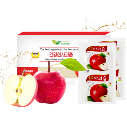 NC생활건강 황제의아침 건강한사과즙 100ml 30포 (2개)_이미지