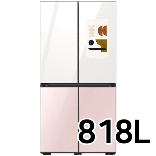 삼성전자 비스포크 패밀리허브 글램 RF85B97A1APW (화이트+핑크)_이미지