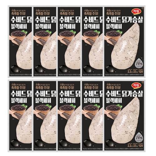 하림 수비드 닭가슴살 블랙페퍼 100g (30개)