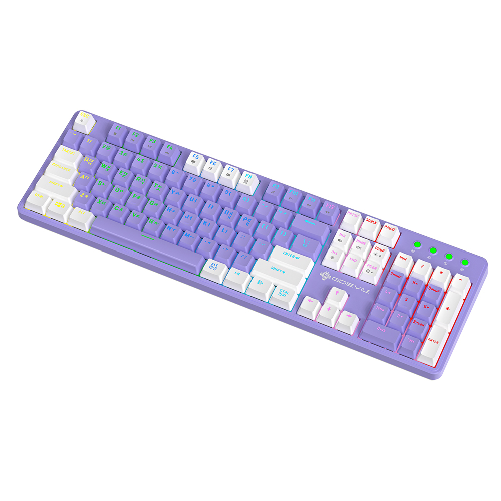 GDEVIL G918 HyperTrack 광축 (퍼플 화이트)_이미지