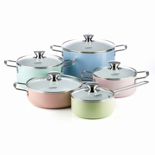 제이에스코리아 ㅤ파비타 마시멜 세라믹 인덕션 냄비 5종 (편수16+양수18,20+전골22+곰솥24)_이미지