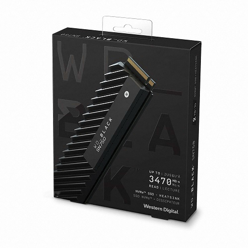 Western Digital WD BLACK SN750 히트싱크 M.2 NVMe (500GB)_이미지