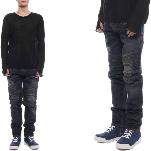 발망 남성 바이커 데님 팬츠 W2HT500B800 155