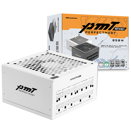 darkFlash 퍼펙트모스트 850W 80PLUS골드 풀모듈러 ATX3.1 화이트