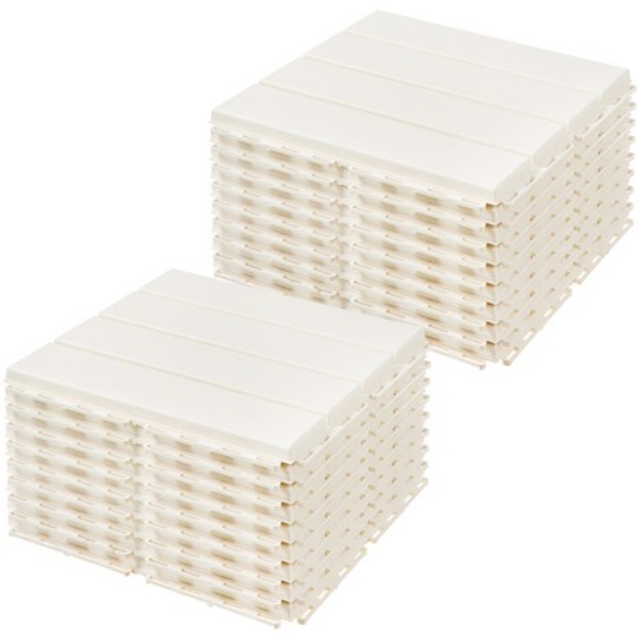 쿠팡 코멧 프리미엄 조립마루 아이보리 (18장, 30cm x 30cm)_이미지