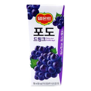 롯데칠성음료 델몬트 포도 드링크 190ml (20개)