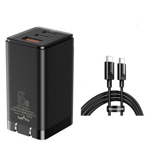베이스어스 PD PPS 65W 3포트 GaN2 Pro 충전기 CCGAN65C2 해외구매
