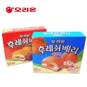 후레쉬베리 딸기336g+복숭아 336g 세트 파이 과자 간식