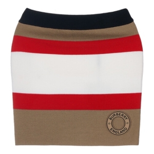 버버리 라벨루쏘 키즈 8057927 C KG3 BAILE ICON SKIRT A7041 6-10 로고 그래픽