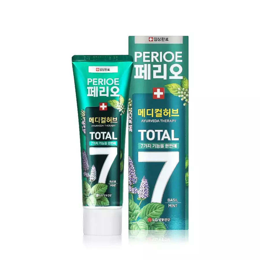 LG생활건강 페리오 토탈7 메디컬허브 바질민트 치약 100g (6개)_이미지