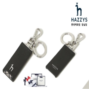  헤지스 ACC HJHO4F281BK_남성 블랙 퍼피로고 체크배색 키링