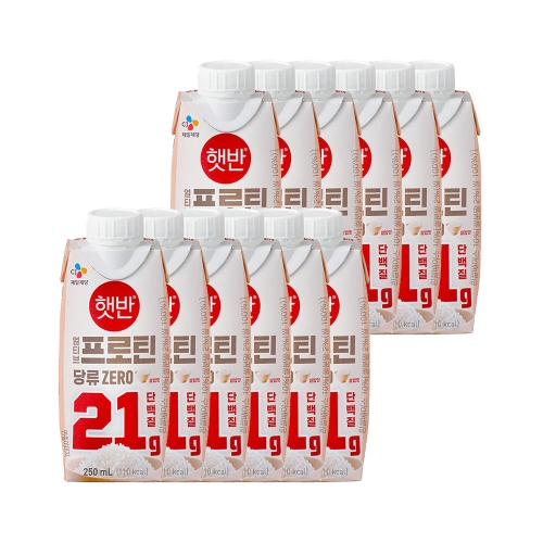 CJ제일제당 얼티브 프로틴 단백질 쌀밥맛 250ml (12개)_이미지