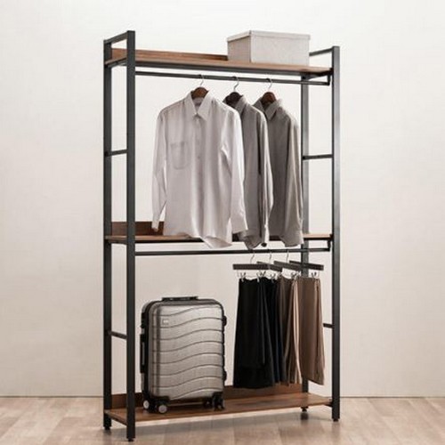 삼익가구  모더니크 와이드 2단 행거형 시스템 드레스룸 옷장 1200