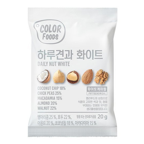 선명농수산 썬넛트 컬러푸드 하루견과 화이트 20g (10개)_이미지