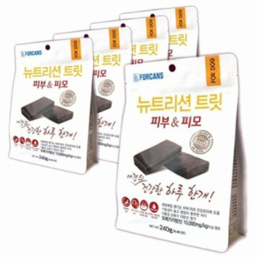 포켄스 ㅤ뉴트리션 트릿 피부&피모 240g (5개)_이미지