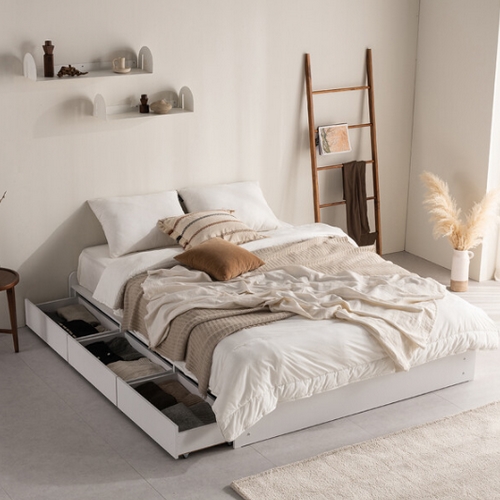 포스트모던 커비 3단서랍 평상형 수납침대 SS (매트별도)_이미지