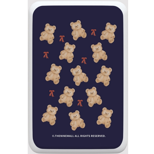 더나인몰 pattern cozy teddy 맥세이프 보조배터리 5000mAh_이미지