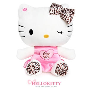 플러스돌 헬로키티 레오파드 캐릭터 봉제인형 20cm-30cm