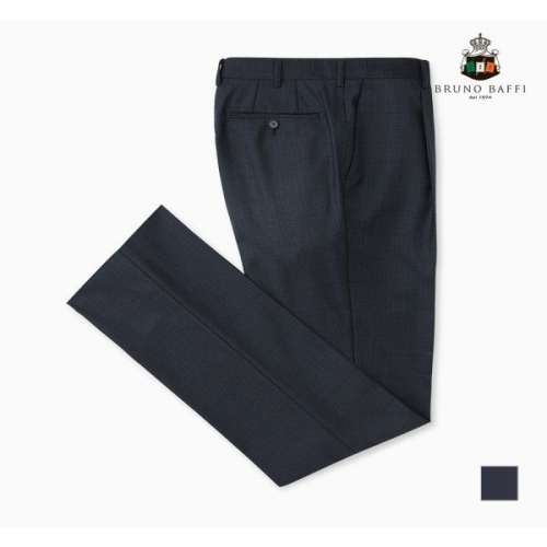 인디안 딥네이비 솔리드 미세조직 긴바지_MACGBUF8251