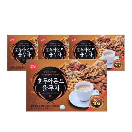고려인삼제품공사 고향 호두 아몬드 율무차 110개입 (4개)