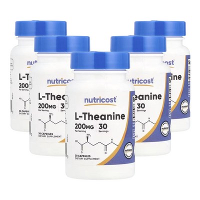 뉴트리코스트 l-테아닌 200mg 30캡슐 (5개)