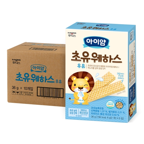 아이얌 초유웨하스 우유 36g 10개