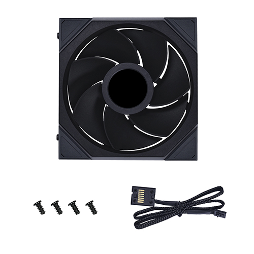 리안리 UNI FAN TL LCD 140 리버스 (블랙)_이미지