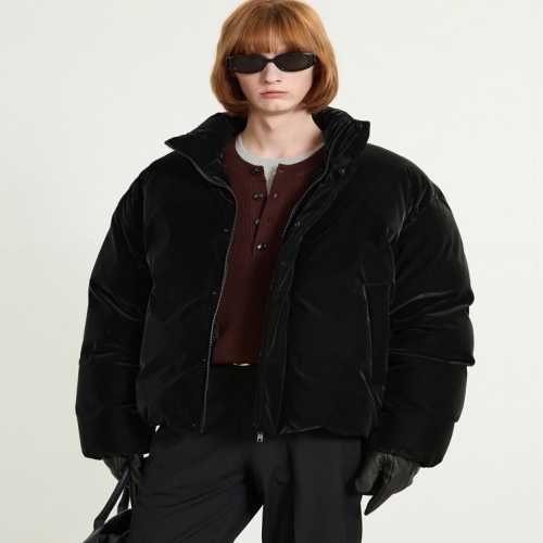  TNGT European-goose Glossy Down Jumper Black TNJU5F204BK