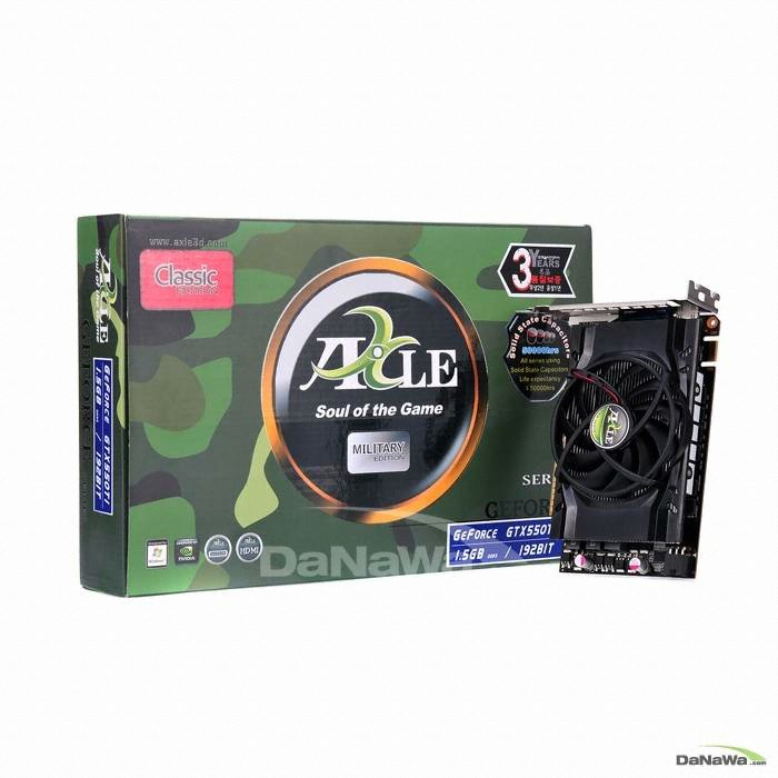 액슬 지포스 GTX550 Ti 밀리터리 D3 1.5GB_이미지