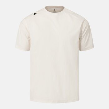 데상트 트레이닝 오버핏 우븐 반팔 티셔츠 SR221TTS43