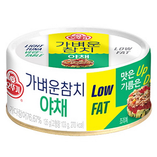 오뚜기 가벼운참치 야채 135g (12개)_이미지