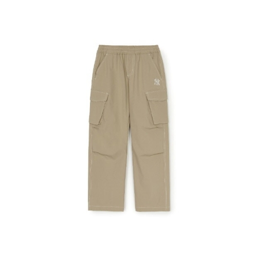 M 바지 NQK 7AWPB0751-50BGM 아웃도어 카고 스티치 스트레이트 우븐 팬츠 뉴욕양키스