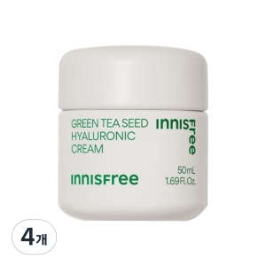 이니스프리 그린티 씨드 히알루론산 크림 50ml (4개)_이미지